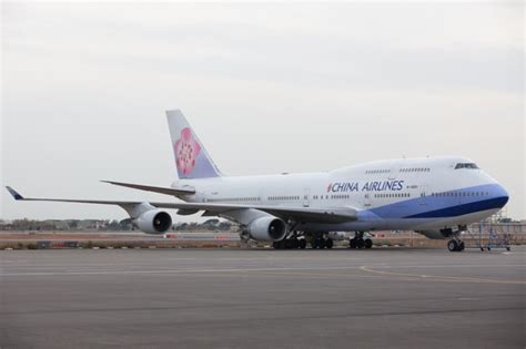 One Of 13 China Airlines Boeing 747s Rests On A Ramp Outside The Hangar