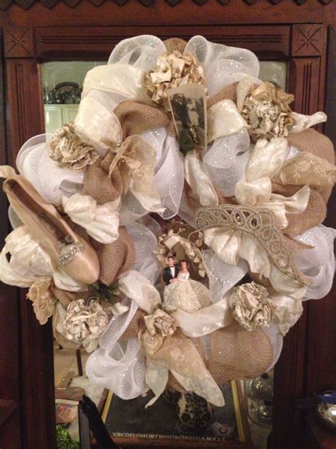 Burlap Wedding Wreath Burlap Lace Wedding Bling Wedding Wedding Pins