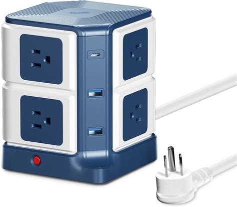 BESTEK Power Strip Tower With USB C PD20W 8 Philippines Ubuy