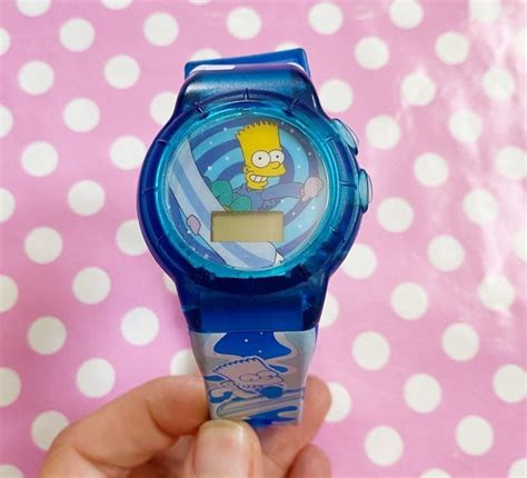 Vintage 2002 Bart Simpson Digital Watch Etsy Canada