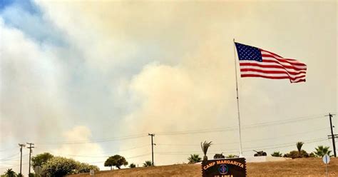 Brush Fire At Camp Pendleton Burns 1000 Acres