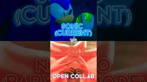 Sonic Vs Naruto Open Collab Edit Sonic 1v1 Naruto Opencollab