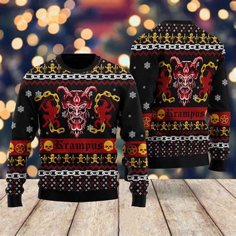 Krampus Horror Ugly Christmas Sweater - Icestork