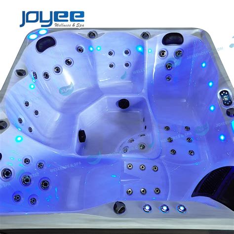 Joyee Custom Large Size Fiberglass Swim Spa Jacuzzier Prices Hot Tube Garden Spa Jakuzi With Led