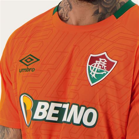 Camisa Umbro Fluminense Goleiro 2022 Laranja Futfanatics