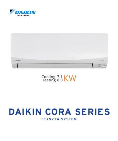 Daikin Cora 7 1 Kw Ftxv71w Asset Aircon And Elec