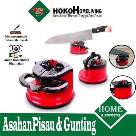 Jual HOKO Alat Asahan Pengasah Penajam Pisau Gunting Dapur Suction