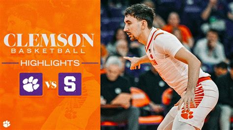 Clemson Men S Basketball Clemson Runs Past Syracuse Youtube