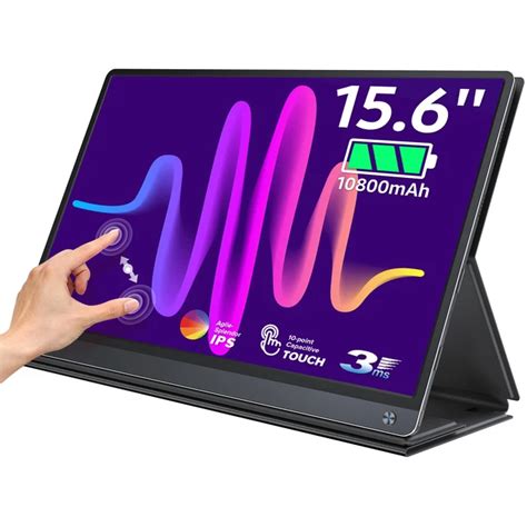 Portable Monitor 15 6 Inch Touchscreen With Battery Tech Storm