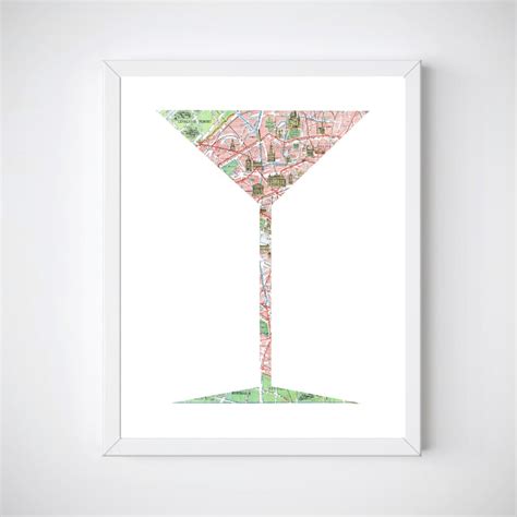 Martini Wall Art Martini Decor Gifts For Drinkers Cocktail Etsy