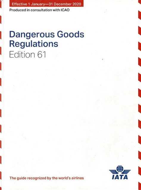 The International Air Transport Association Iata Dangerous Goods