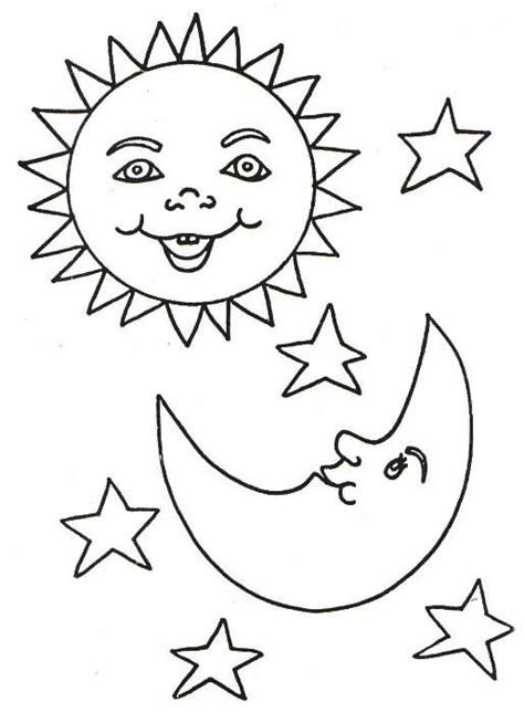 Desenho De Sol E Lua Para Colorir Tudodesenhos Porn Sex Picture