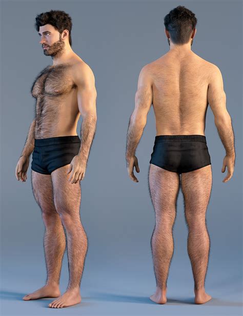 JP Sandor HD With Body Hair For Genesis 9 Daz 3D