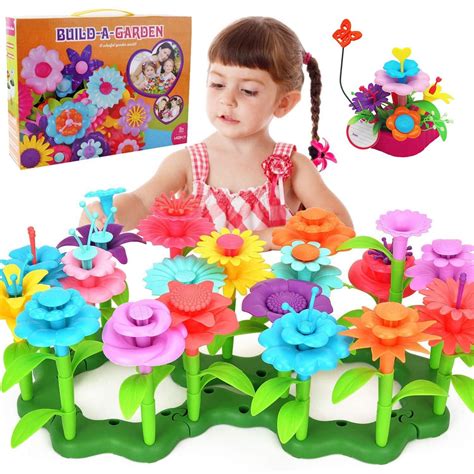 Hanmun Garden Toys For Girls Flower Garden Building Toy Set 148 Pcs