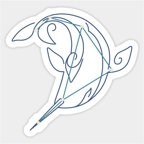 Tartaglia Constellation Sticker | Tartaglia | Constellation tattoos, Cute tattoos, Narwhal tattoo