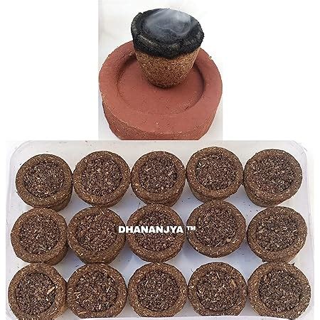 Dhananjya Organic Cow Dung Sambrani Cups Pcs Guggul Loban Dhoop