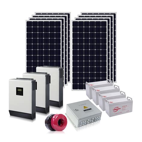 Full Set Home Solar Kit 5kw Solar Power System Home Use Backup Battery ...