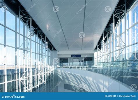 Futuristic Airport stock photo. Image of glowing, interior - 4530940