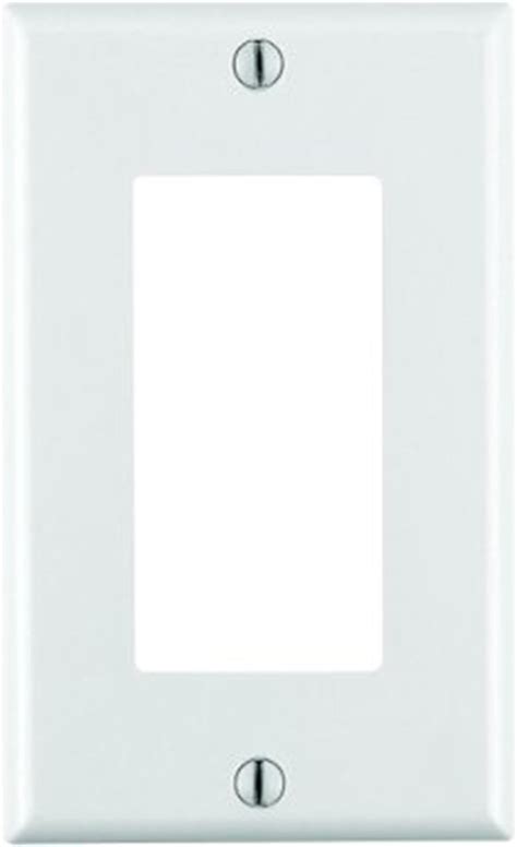 Amazon Leviton 80401 W Placa decorativa GFCI para pared tamaño