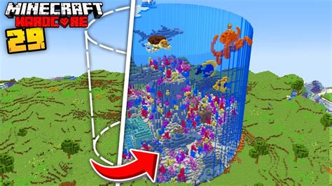 I Transformed The Overworld Into An Ocean In Minecraft Hardcore Youtube