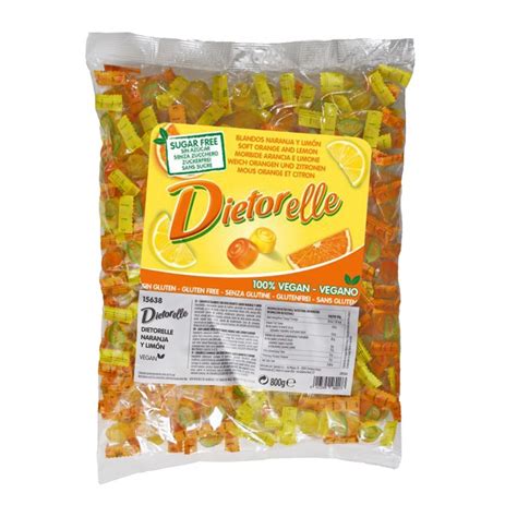 Comprar Caramelos blandos Dietorelle sabor Naranja y Limón 800gr