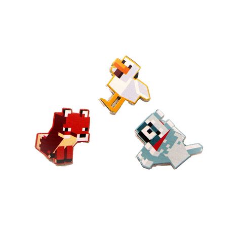 Minecraft Mob Pin 3 Pack Clothing Eb Games Australia