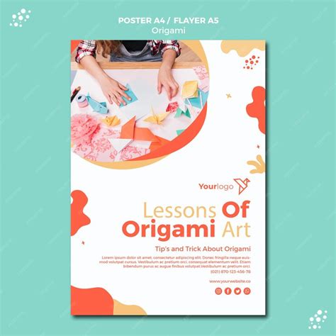 Free Psd Origami Poster Design