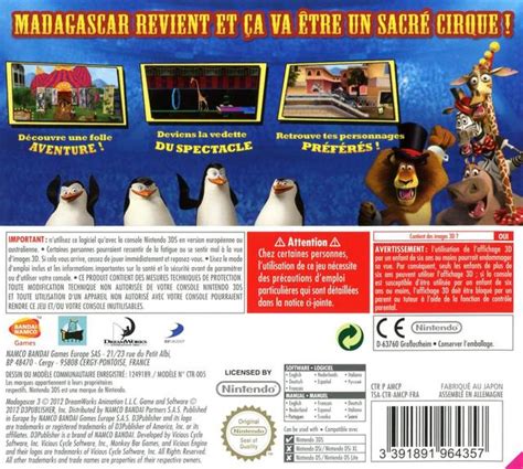 Dreamworks Madagascar 3 The Video Game Box Shot For Playstation Vita