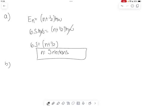 A Harmonic Oscillator Potential With Natural Frequency W Contains A