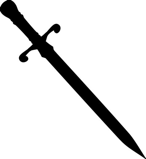 SVG > weapons medieval sword - Free SVG Image & Icon. | SVG Silh