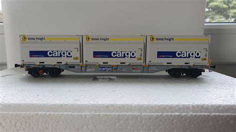 Märklin Trix 47078 1 ein Containertragwagen Sgnss SBB Innofreight Con