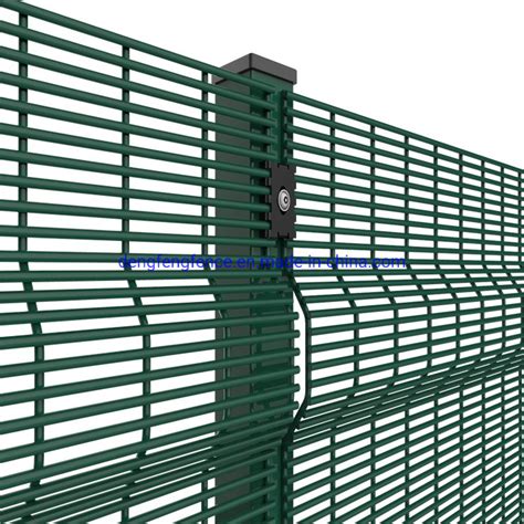 Security Hot Dipped Galvanized Clear View Fence For Anti Climb