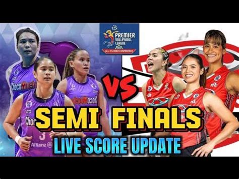 CHOCO MUCHO VS CHERY TIGGO SEMI FINALS LIVE SCORE UPDATE YouTube