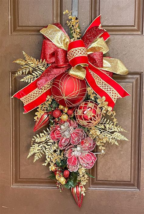 Christmas Swag Elegant Christmas Swag Modern Christmas Swag Christmas Décor Wreath Res Gold