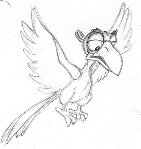 disney sketch - zazu from the lion king | Animation character drawings ...