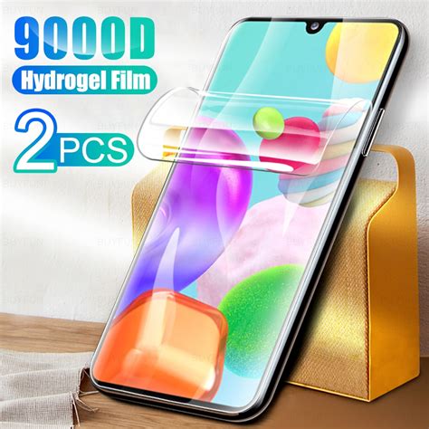 2pcs Hydrogel Films For Samsung Galaxy A41 A42 5g A40 A50s A51 4g Screen Protector Full Cover