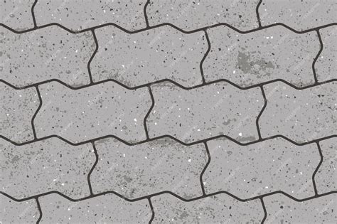 Premium Vector | Seamless pattern of pavement with figured interlocking ...