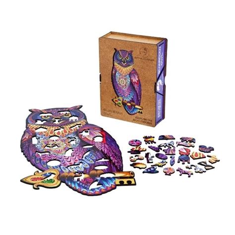 Owl Wooden Puzzle | Wooden Owl Jigsaw Puzzle