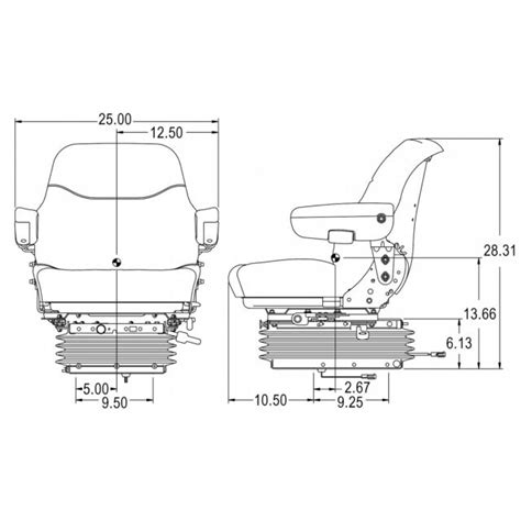 Air Suspension Seat New Holland Tg275 Tg285 Tg305 Tj325 Tj330