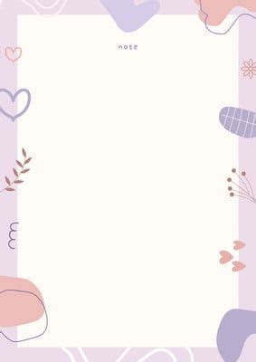 Pink And Yellow Cute Pastel Illustrative Page Border Templates By