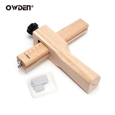 OWDEN Leather Adjustable Wooden Strip Strap Cutter Grandado