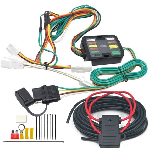 Carrofix Vehicle Wiring Harness Kit With 4 Pole Flat Trailer Connector