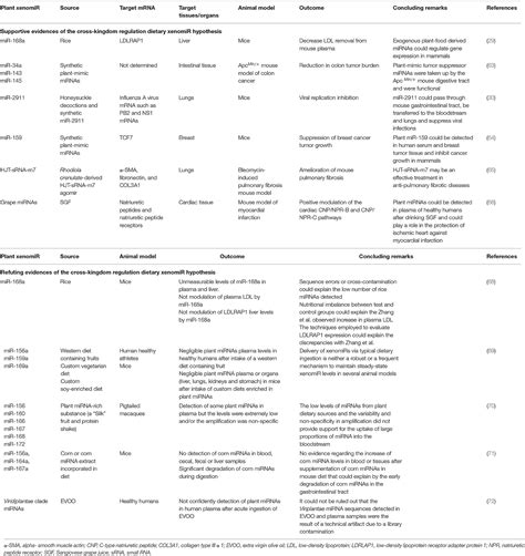 Frontiers Potential Mechanisms Linking Food Derived MicroRNAs Gut