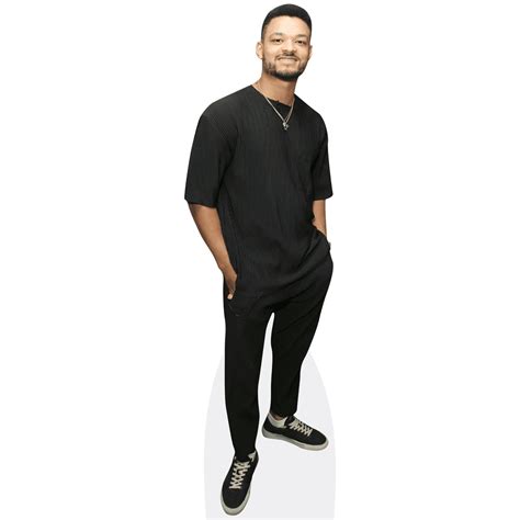 Steven Bartlett Black Outfit Mini Cardboard Cutout Standee