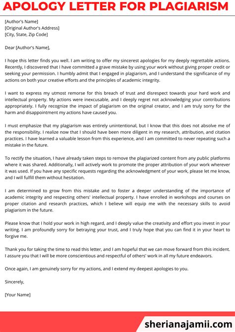 apology letter  plagiarism guide examples  sheria na jamii