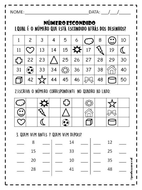 Pin em Sara em 2024 Ensino dos números Atividades de matemática