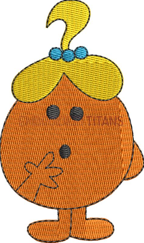 Little Miss Curious Mr Men Free Machine Embroidery Design Download In Pes Jef Vp3 Formats