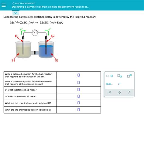 Answered O Electrochemistry Designing A Galvanic Cell From A Single