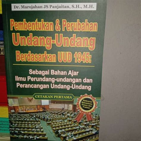 Jual Pembentukan Dan Perubahan Undang Undang Berdasarkan Uud Di