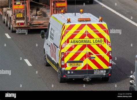 Wide Abnormal Load Escort Vehicle UK Vehicular Traffic Transport